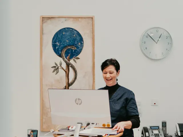 Empfang der Zahnarztpraxis Dr. Sebastian Dittrich